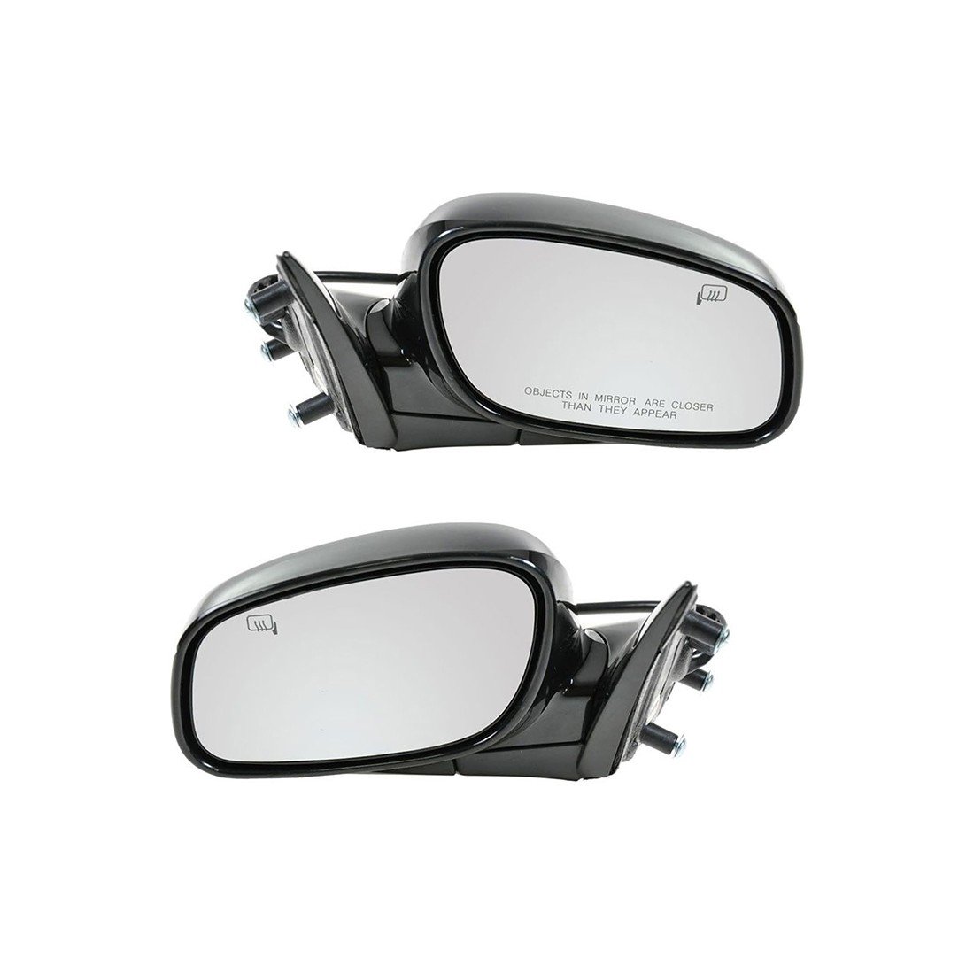 Manual Door Mirror For Honda Civic, Black Textured